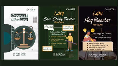 CORPORATE & OTHER LAWS |COMPREHENSIVE BOOKS + MCQ BOOSTER + CASE STUDY BOOSTER |CA INTERMEDIATE JAN 2025/MAY/2025 - B&W